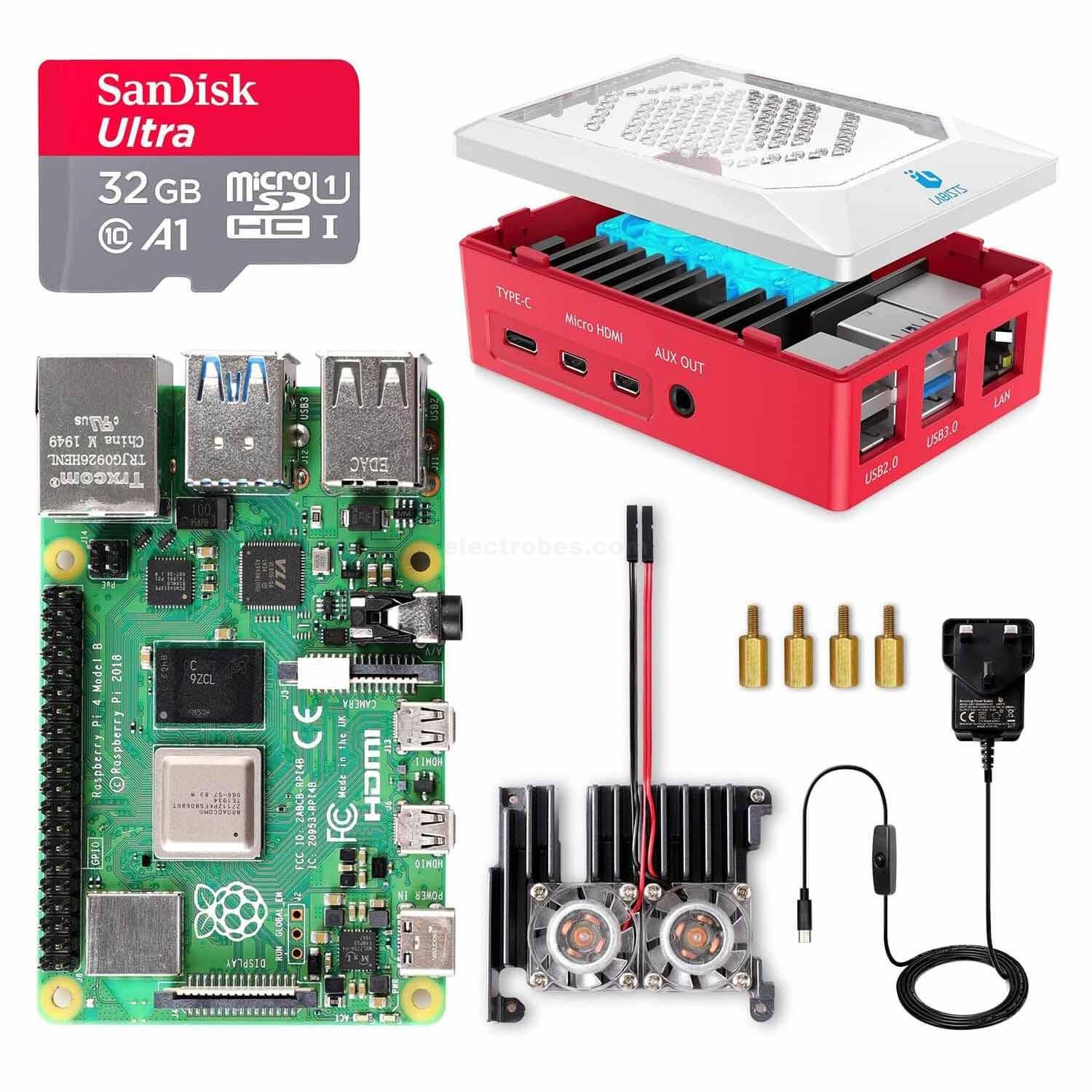 Raspberry Pi 4B 2GB Starter Kit - Shop My Pi