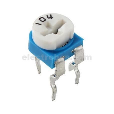 100K Ohm 104 Horizontal Type Trimpot Potentiometer / Variable Resistor