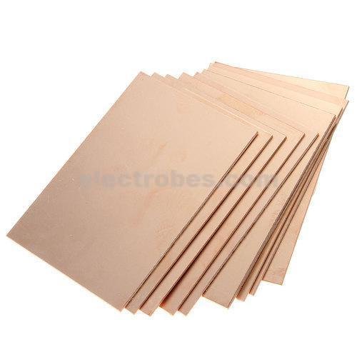 12 x 12 inch Copper Clad Single Sided Printed Circuit Board PCB Sheet