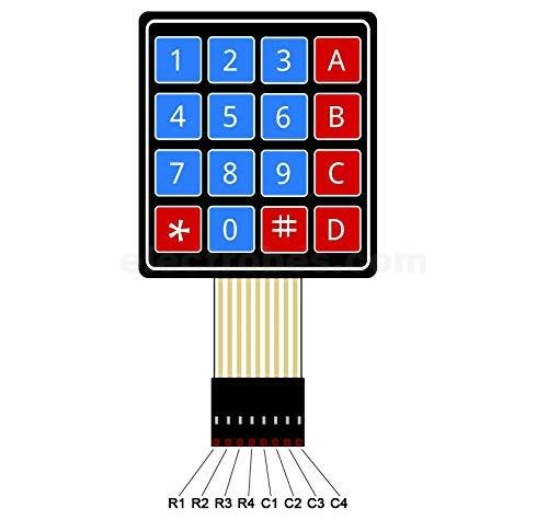 16 Key 4x4 Membrane-Switch Keypad 4x4 4-4 Matrix Array Matrix Smart locking system at best price online in islamabad rawalpindi lahore peshawar faisalabad karachi hyderabad quetta wah taxila Pakistan