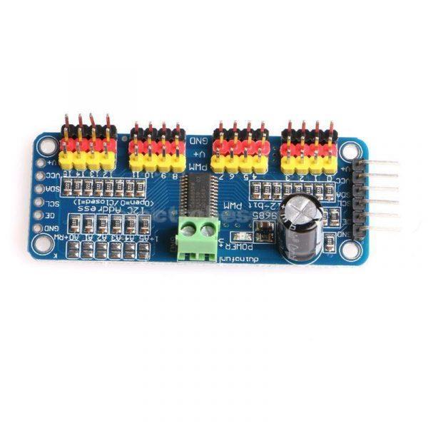 16 Channel 12bit PWM Servo Driver I2C Interface PCA9685 for Arduino DIY Servo Shield Module at best price online in islamabad rawalpindi lahore peshawar faisalabad karachi hyderabad quetta wah taxila Pakistan