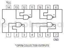 74LS26 Quad 2-Input Buffer NAND High Voltage Gate IC - Image 2