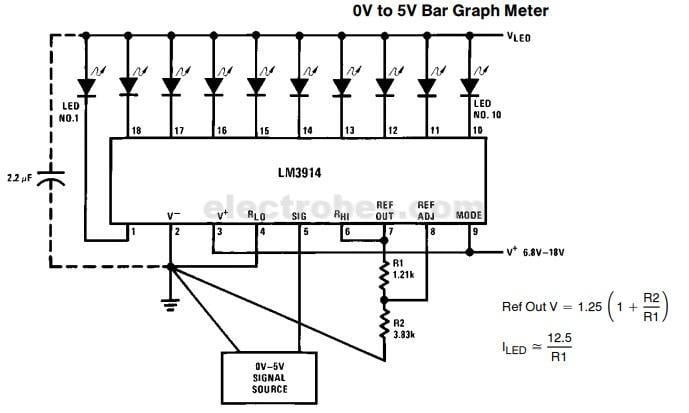 LM3914 Dot/Bar Display Driver IC - Image 3