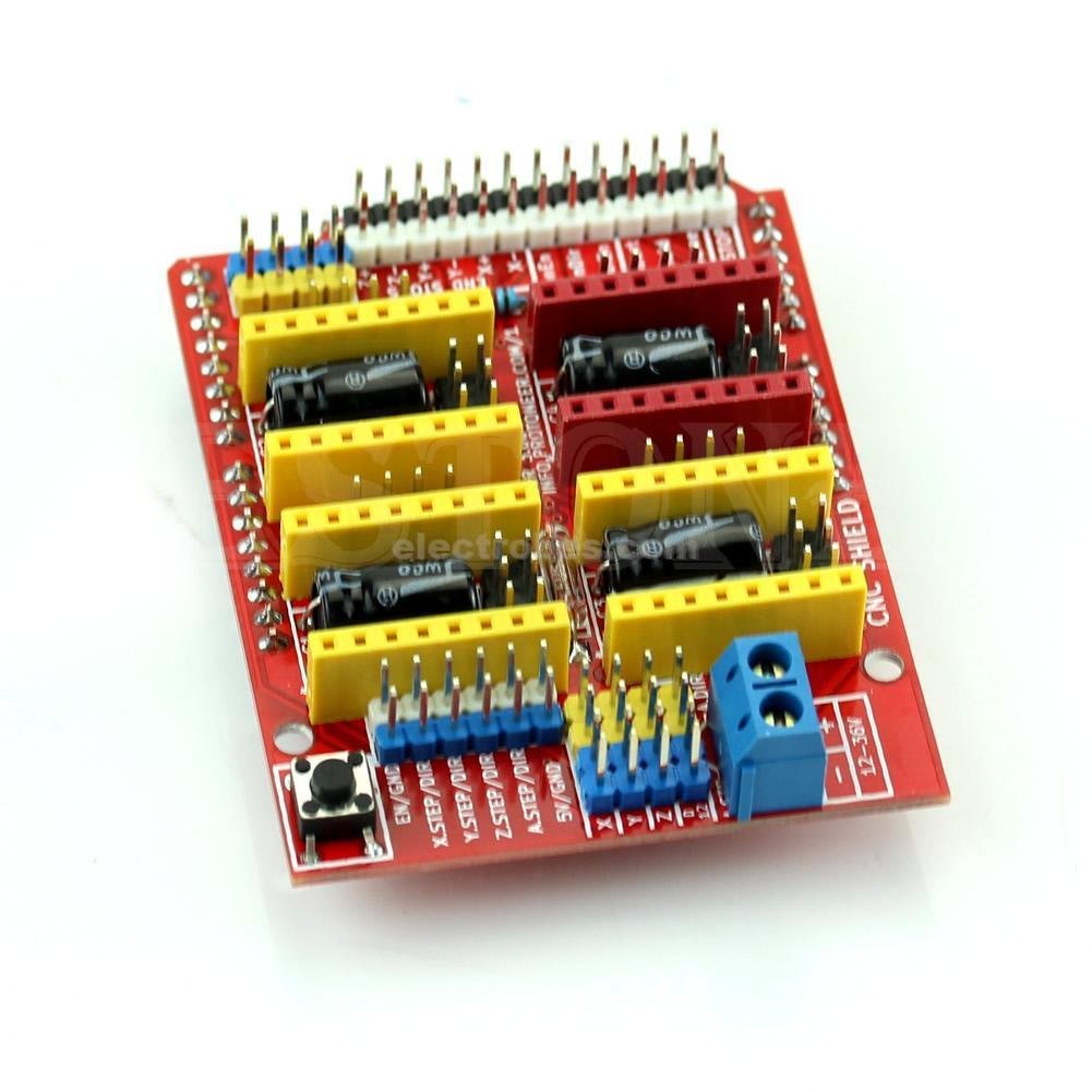 Arduino uno mega leonardo Shield CNC Shield Board V3 with 4 slots for A4988 Stepper Motor Driver for CNC Engraver and 3D Printer at best price online in islamabad rawalpindi lahore peshawar faisalabad karachi hyderabad quetta wah taxila Pakistan