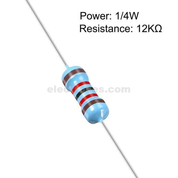 12K Ohm Axial 1/4W Resistor - Image 2