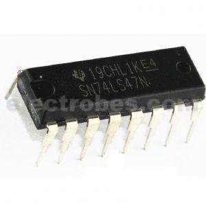 74LS47 BCD to 7-segment Common anode 16 pin DIP Decoder Driver IC at best price online in islamabad rawalpindi lahore peshawar faisalabad karachi hyderabad quetta wah taxila Pakistan