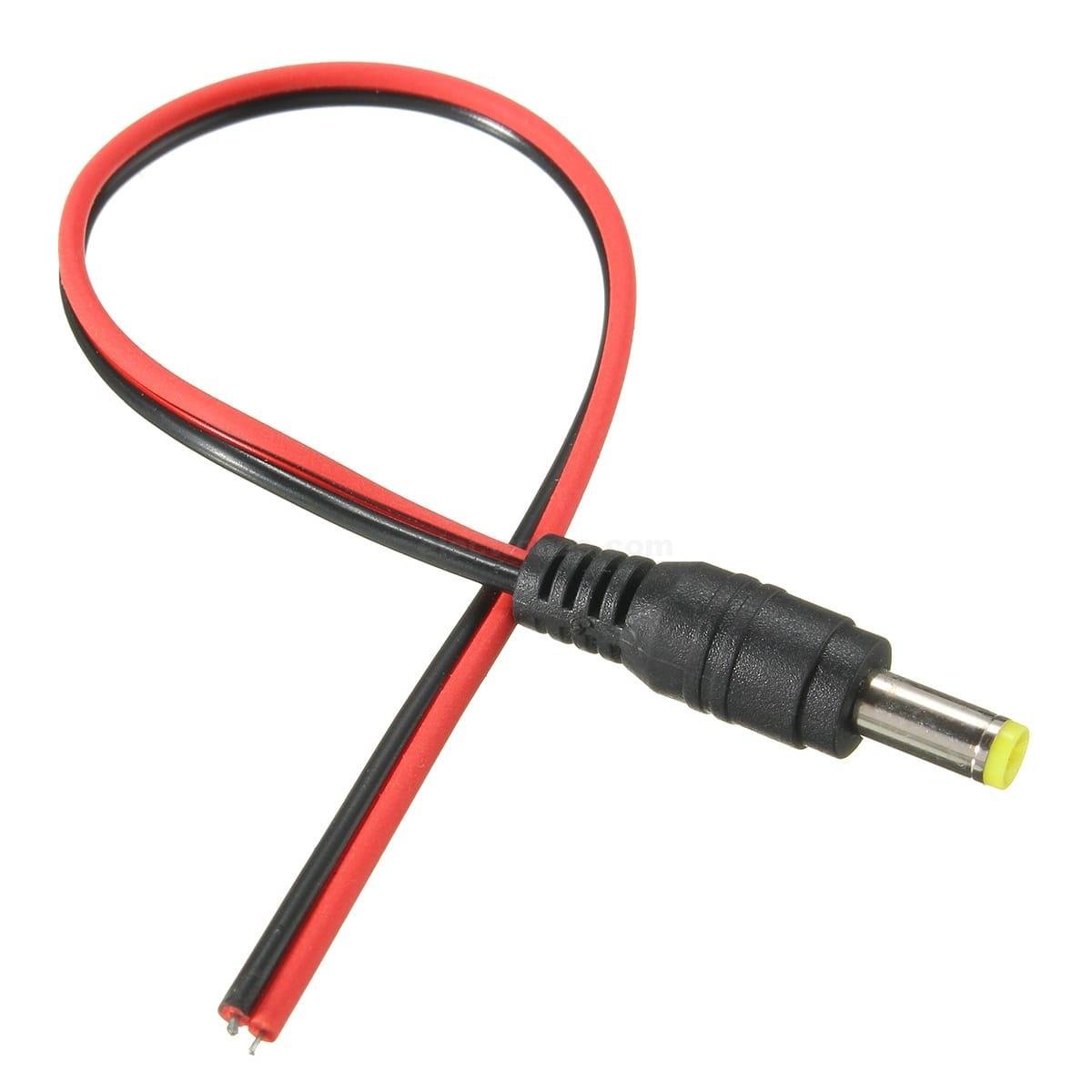 5.5mm x 2.1mm DC Male Jack with 20cm wire