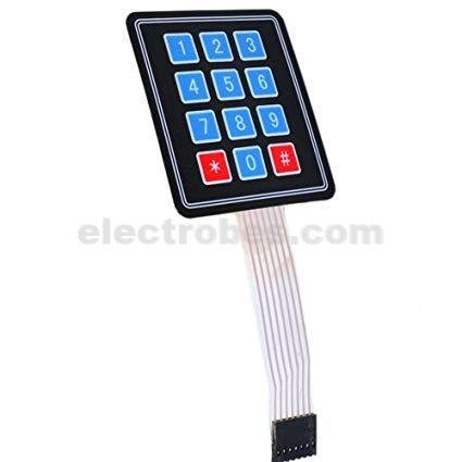 3x4 12 Key Matrix Membrane Switch Keypad Keyboard - Image 2