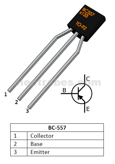 Bc557c Transistor PNP 45 V 100 mA to92 environ 1000 pièces