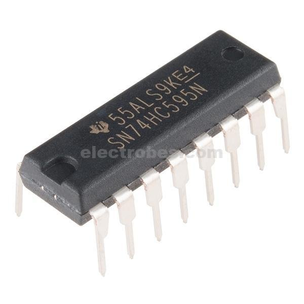 74HC595 / 74LS595 8-Bit SHIFT REGISTERS with output Latches IC