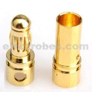 40x 2mm 3mm 5mm 5.5mm 6mm Bullet Banana Plug Connector fr RC Battery Gold Plated 