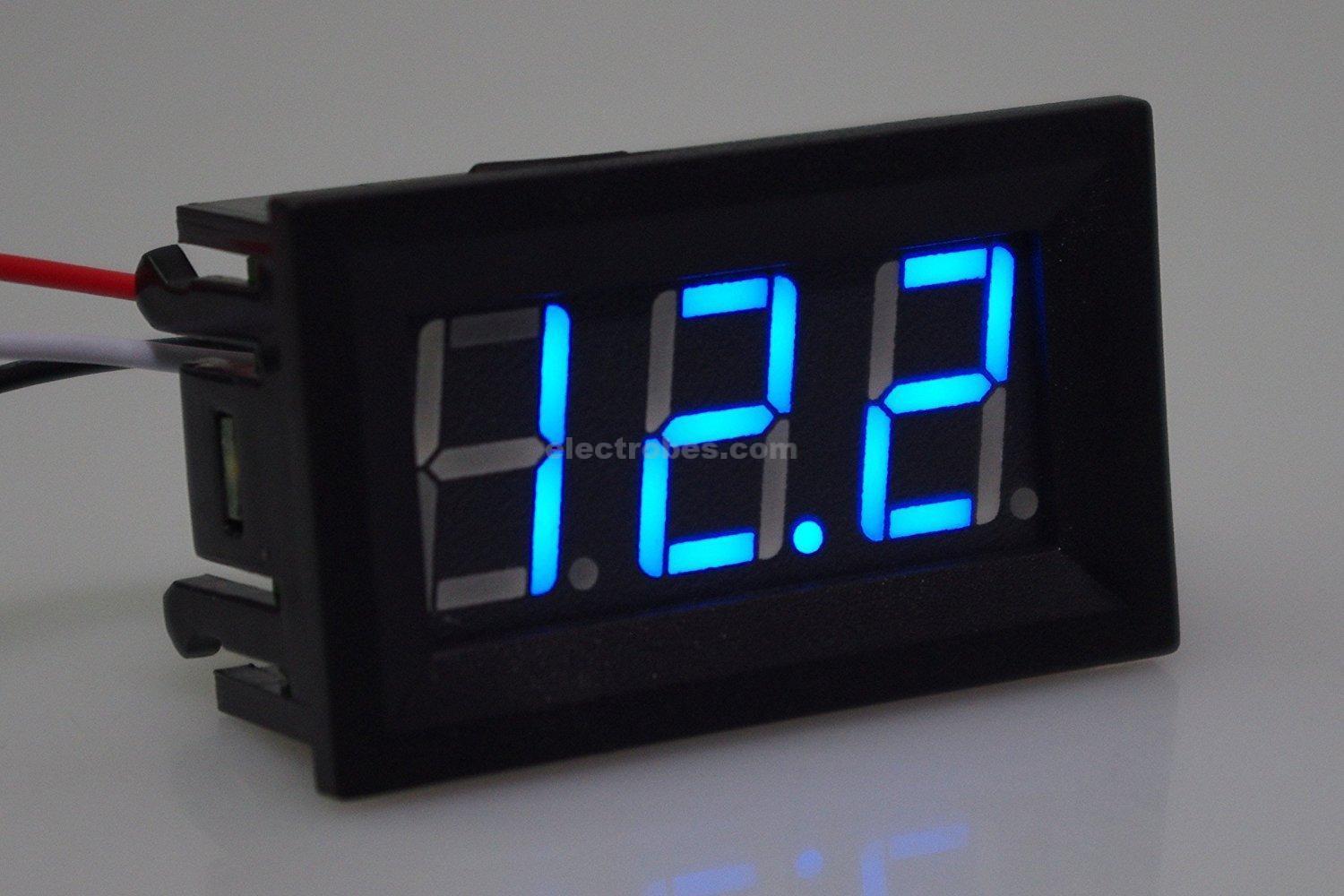 0-100V DC DIGITAL VOLTMETER 0.56 inch 3 Wire - Image 2