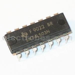 74LS03 Quad 2-input Positive NAND with Open Collector Output Gate IC