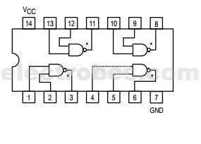 74LS03 Quad 2-input Positive NAND with Open Collector Output Gate IC - Image 2