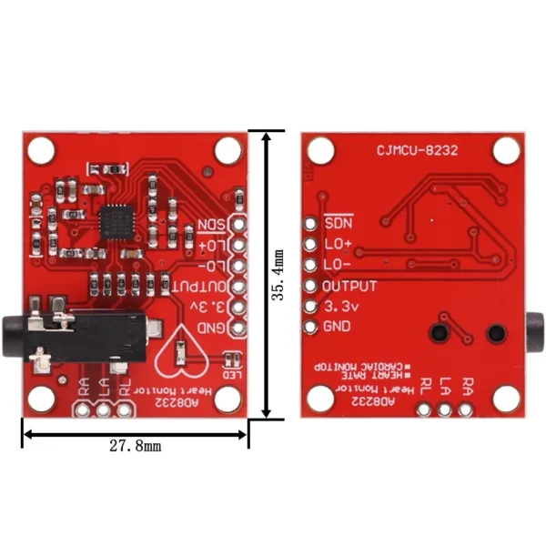 ECG Module AD8232 Heart ECG Monitoring Sensor Module Kit for Arduino at best price online in islamabad rawalpindi lahore karachi multan sukkur skardu peshawar taxila wah gujranwala faisalabad hyderabad quetta pakistan