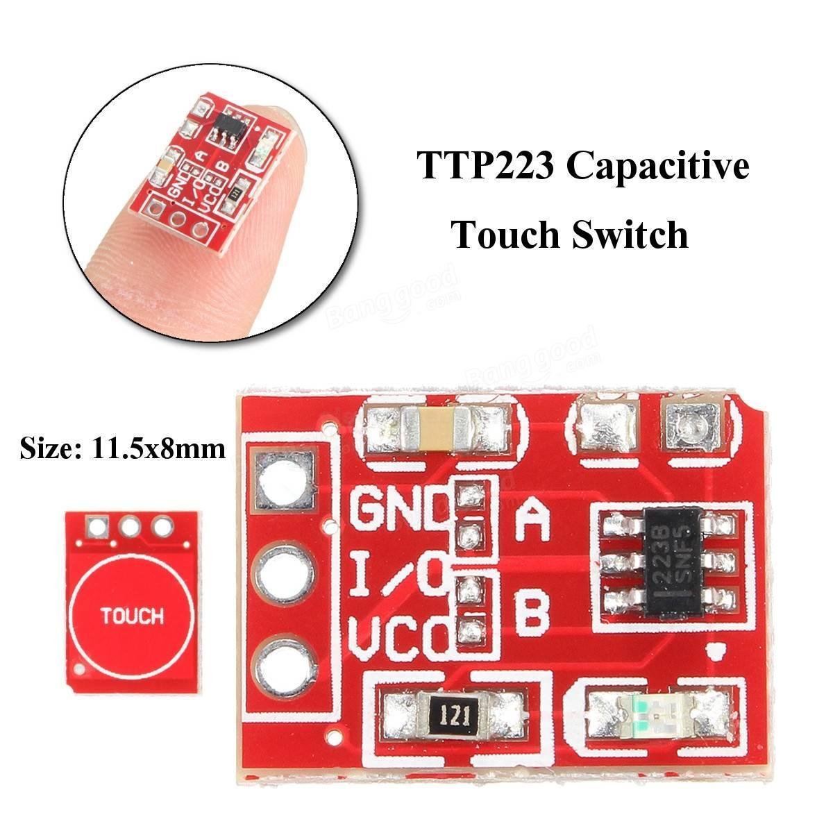 1 Channel Capacitive Touch Module - TTP223 sensor module for arduino touch button at best price online in islamabad rawalpindi lahore peshawar faisalabad karachi hyderabad quetta wah taxila Pakistan