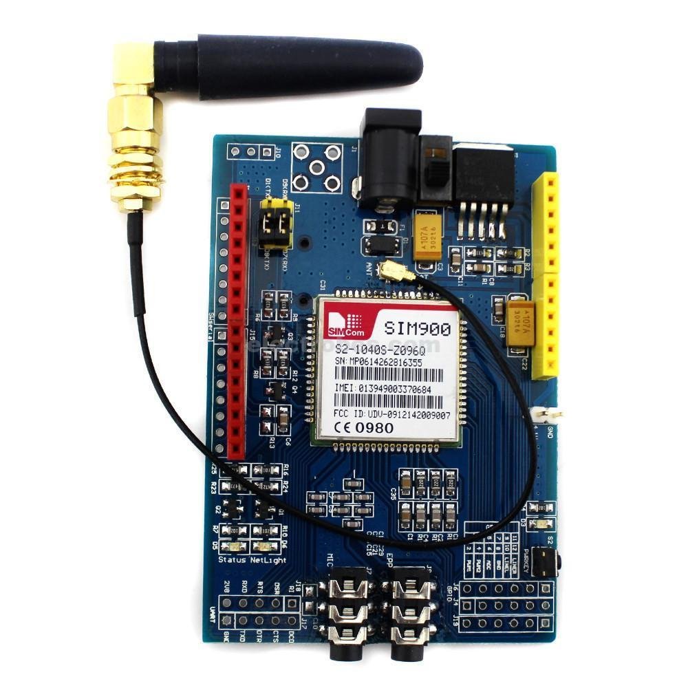 SIM900 Quad Band GSM GPRS Shield Development Board For Arduino - Image 2