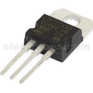 LM1117 LD1117V33 Linear Voltage Regulator 3.3V IC 12v 9v 5v to 3.3v voltage level converter ic with fixed output to power 3.3v operated devices. Buy in Pakistan