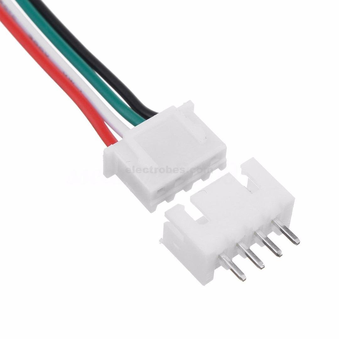 2.54mm 4-Pin Male connector with Female Plugs
