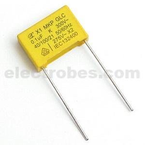 104K 0.1uF 275VAC X2 Polypropylene Film Capacitor