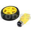 Smart Robot Car Plastic Tyre Wheel + DC 3-6V TT Gear Motor Set at best price online in islamabad rawalpindi lahore peshawar faisalabad karachi hyderabad quetta wah taxila Pakistan