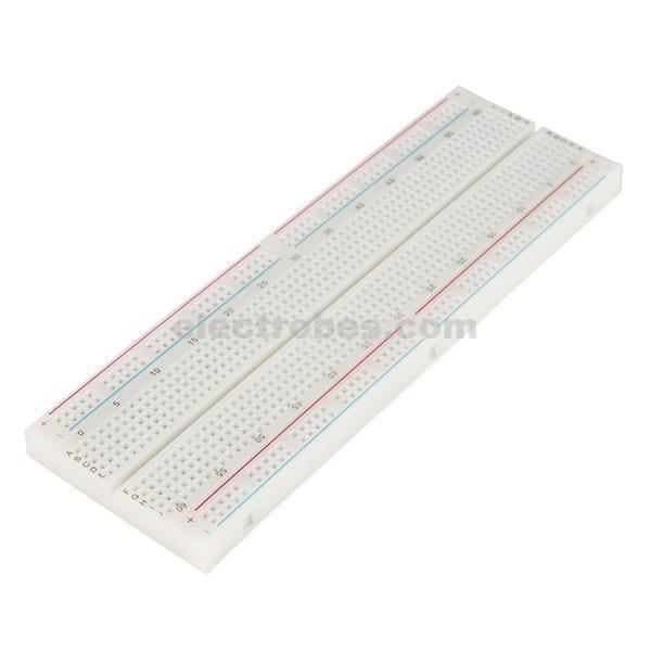 16.3 x 5.3cm MB-102 Breadboard Solderless Prototyping Board at best price online in islamabad rawalpindi lahore peshawar faisalabad karachi hyderabad quetta wah taxila Pakistan