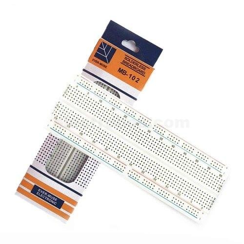 16.3 x 5.3cm MB-102 Breadboard Solderless Prototyping Board at best price online in islamabad rawalpindi lahore peshawar faisalabad karachi hyderabad quetta wah taxila Pakistan