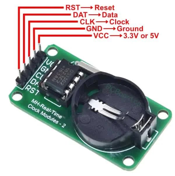 Buy DS1302 RTC REAL TIME CLOCK MODULE online at best price and delivery in islamabad rawalpindi lahore peshawar faisalabad karachi hyderabad quetta wah taxila multan sialkot mardan Pakistan