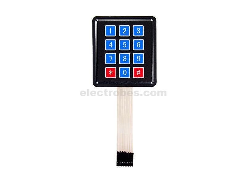 3x4 12 Key Matrix Membrane Switch Keypad Keyboard at best price online in islamabad rawalpindi lahore peshawar faisalabad karachi hyderabad quetta wah taxila Pakistan