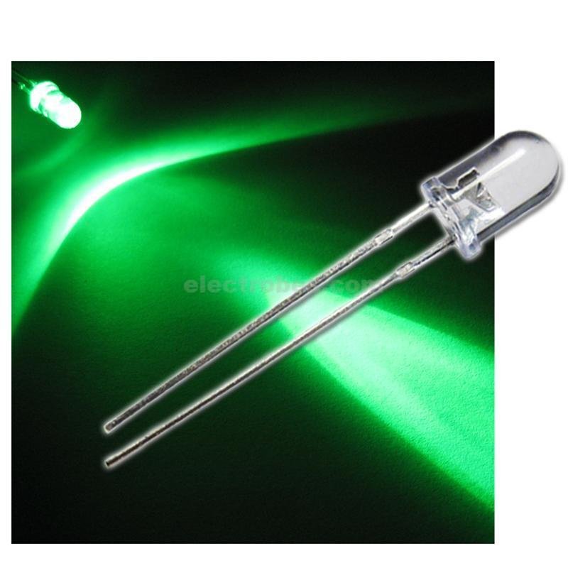 5mm Crystal Green LED