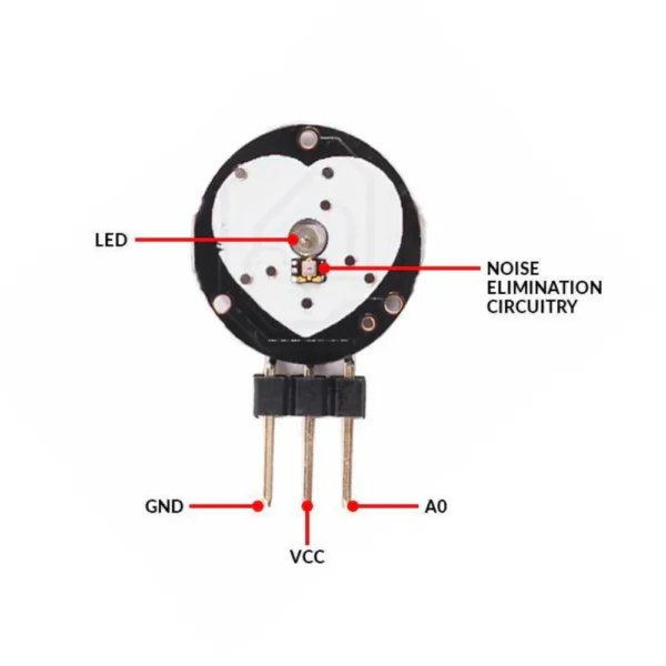 Pulse Sensor Heart Beats Rate Sensing Module at best price online in islamabad rawalpindi lahore peshawar faisalabad karachi hyderabad quetta wah taxila Pakistan