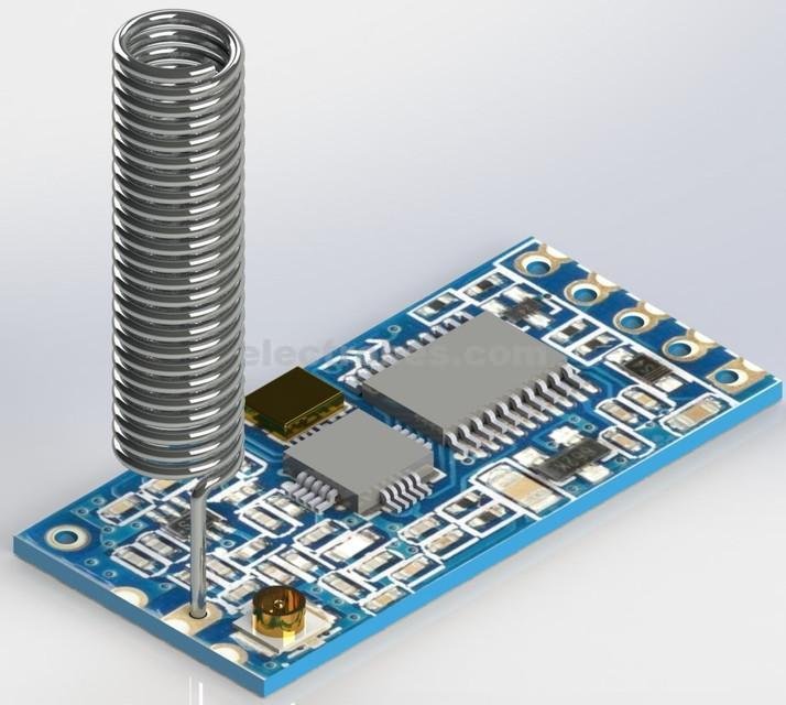 HC12 Si4463 433MHZ RF Serial Module With Antenna in Pakistan