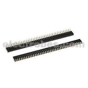 2.54mm 40 x 1 Female Row Headers Right-angle Breakaway