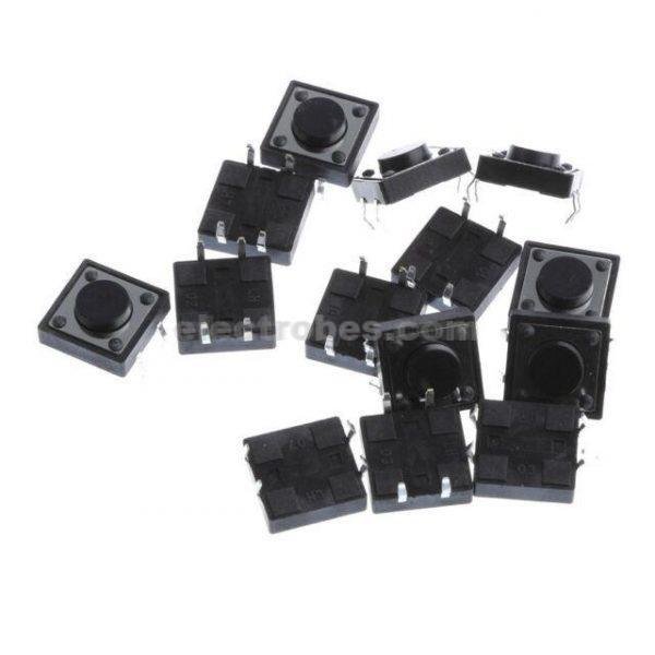 12x12x5mm Momentary Tactile 4-Pins Pushbutton Switch - Image 3