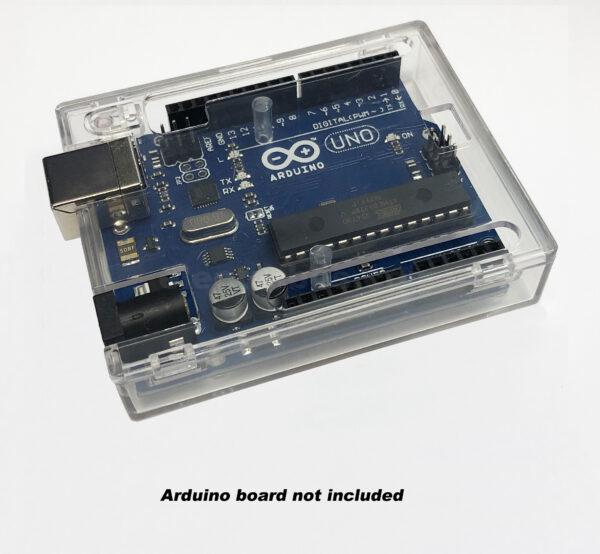 Arduino-UNO-R3-Case-Enclosure-Transparent-Acrylic-Box-Case-Shell-for-Arduino UNO-R3 at best price online in islamabad rawalpindi lahore peshawar faisalabad karachi hyderabad quetta wah taxila Pakistan