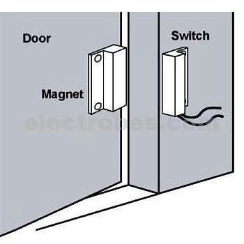Wired Magnetic Alarm Switch Normally Open Door Lock Contact Alarm Set - Image 3
