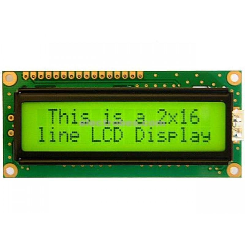 16x2 LCD Display 1602 Character Display for arduino board - green color with backlight at best price online in islamabad rawalpindi lahore peshawar faisalabad karachi hyderabad quetta wah taxila Pakistan