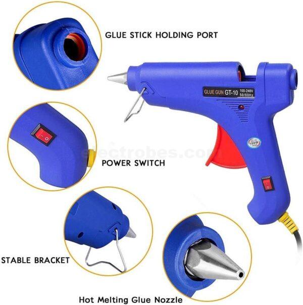 100W Hot Glue Gun with High Adhesion Hot Glue Stick heater for Car Dent Repair Home at best price online in islamabad rawalpindi lahore peshawar faisalabad karachi hyderabad quetta wah taxila Pakistan