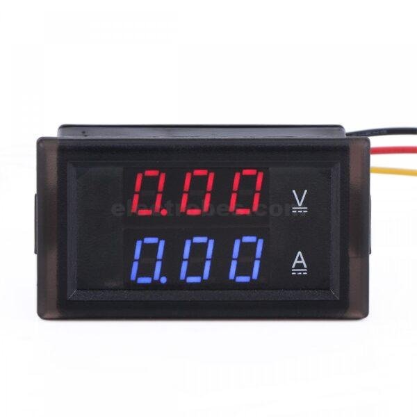 2 in 1 DC 0-100V 10A 50A 100A 50A Voltmeter Ammeter With DC 75mV Ampere Shunt Dual 0.28" Red Blue Voltage Detector Current Indicator to monitor the UPS. at best price online in islamabad rawalpindi lahore peshawar faisalabad karachi hyderabad quetta wah taxila Pakistan