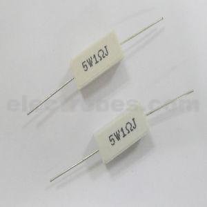 5W 1R 1 Ohm 5% Wirewound Sandblock Ceramic Cement Resistor - Image 2