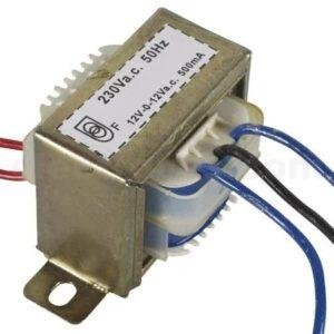 Buy Transformer 220VAC to 12VAC 500mA 0.5A Step-down Transformer online at best price and delivery in islamabad rawalpindi lahore peshawar faisalabad karachi hyderabad quetta wah taxila multan sialkot mardan Pakistan 