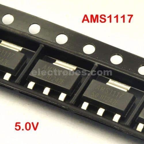 AMS1117 5V SMD Voltage Regulator SOT-223 - Image 2