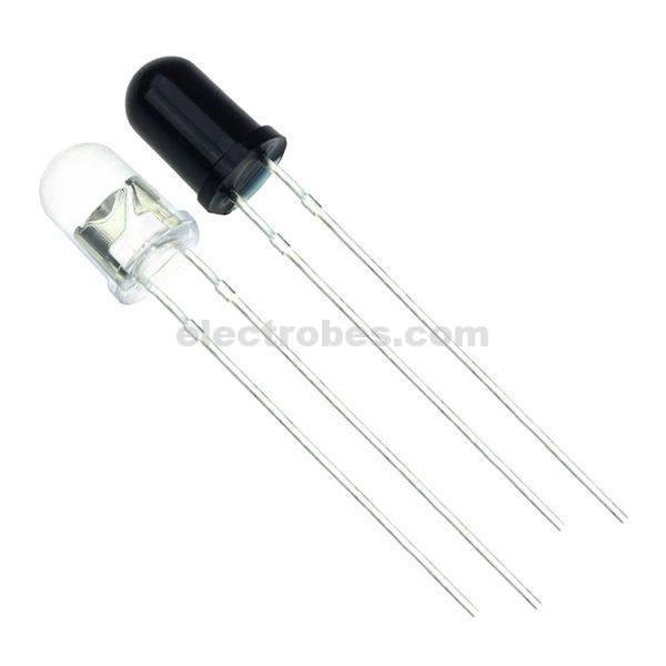 5mm IR Infrared Transmitter and Receiver LED Tx Rx Pair Photodiode