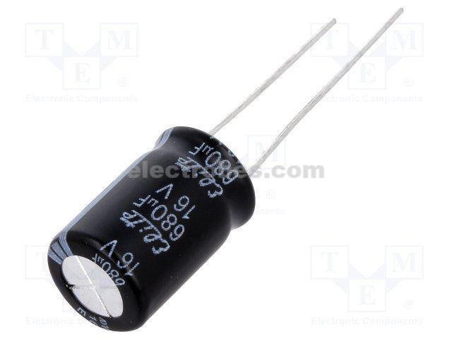680uF 35V Electrolytic Capacitor
