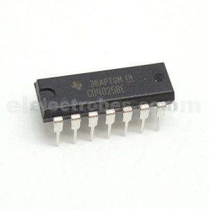 CD4025BE Triple 3-Input NOR Gate IC