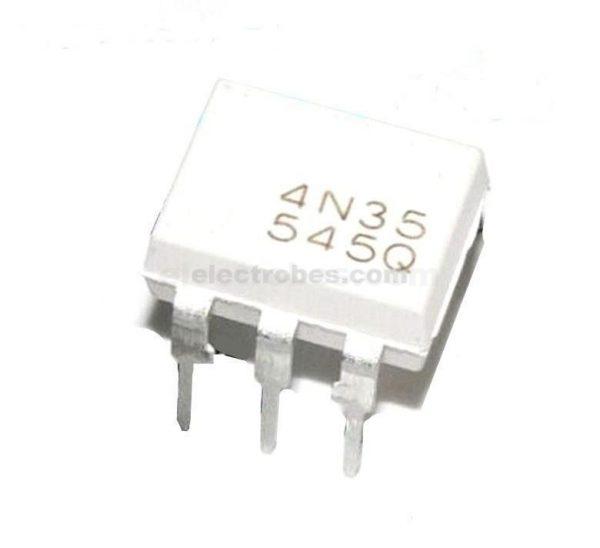 4N35 (Original) 6-Pins Optocoupler Darligton Photo Isolator IC