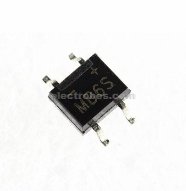 MB6S Single Phase Rectifier Bridge SMD at best price online in islamabad rawalpindi lahore peshawar faisalabad karachi hyderabad quetta wah taxila Pakistan