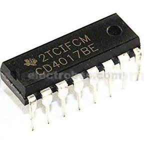 CD4017 Decade Counter Divider IC with 10 Decoded Outputs