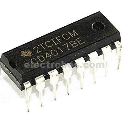 CD4017 Decade Counter Divider IC with 10 Decoded Outputs