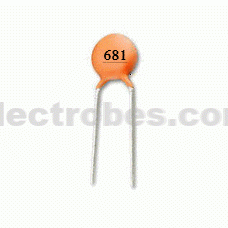 681 680pf 0.68nf Ceramic Disc Capacitor